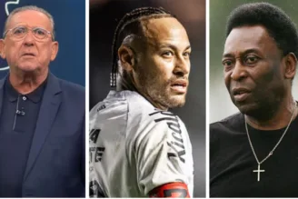 Galvão Bueno falou sobre Neymar e Pelé no Santos