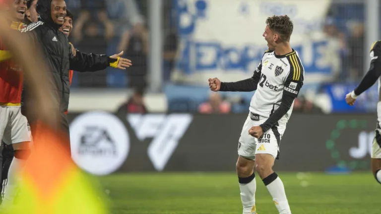 Natanael comemora gol da classificação do Atlético-MG e rebate críticas: “Eu estava um pouco chateado”