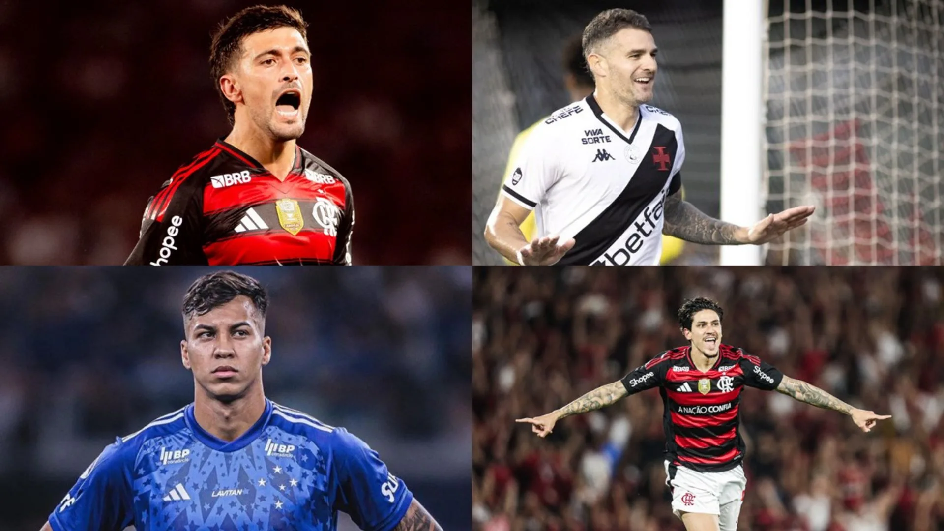 Kaio Jorge mantém liderança da artilharia do Brasileirão, mas vê Arrascaeta, Vegetti e Pedro entrando na briga