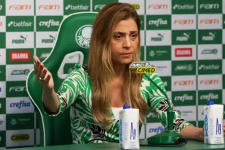 Leila Pereira é presidente do Palmeiras