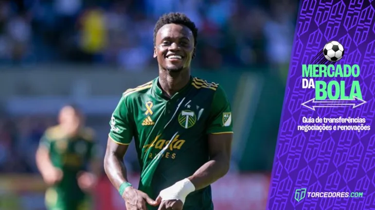 Santiago Moreno, com a camisa do Portland Timbers