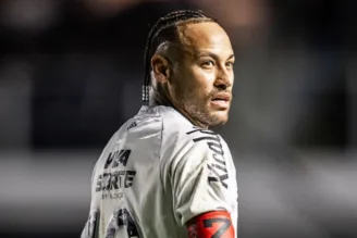 Neymar, em jogo do Brasileirão