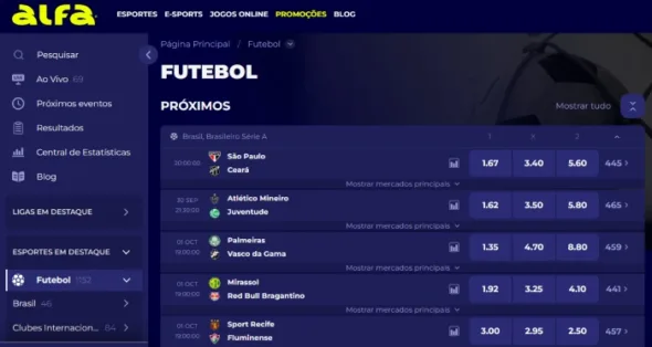 Alfabet Futebol Alfabet Apostas
