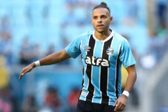 Braithwaite, em jogo do Grêmio no Brasileirão