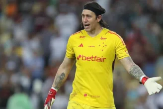 Cássio em ação pelo Cruzeiro