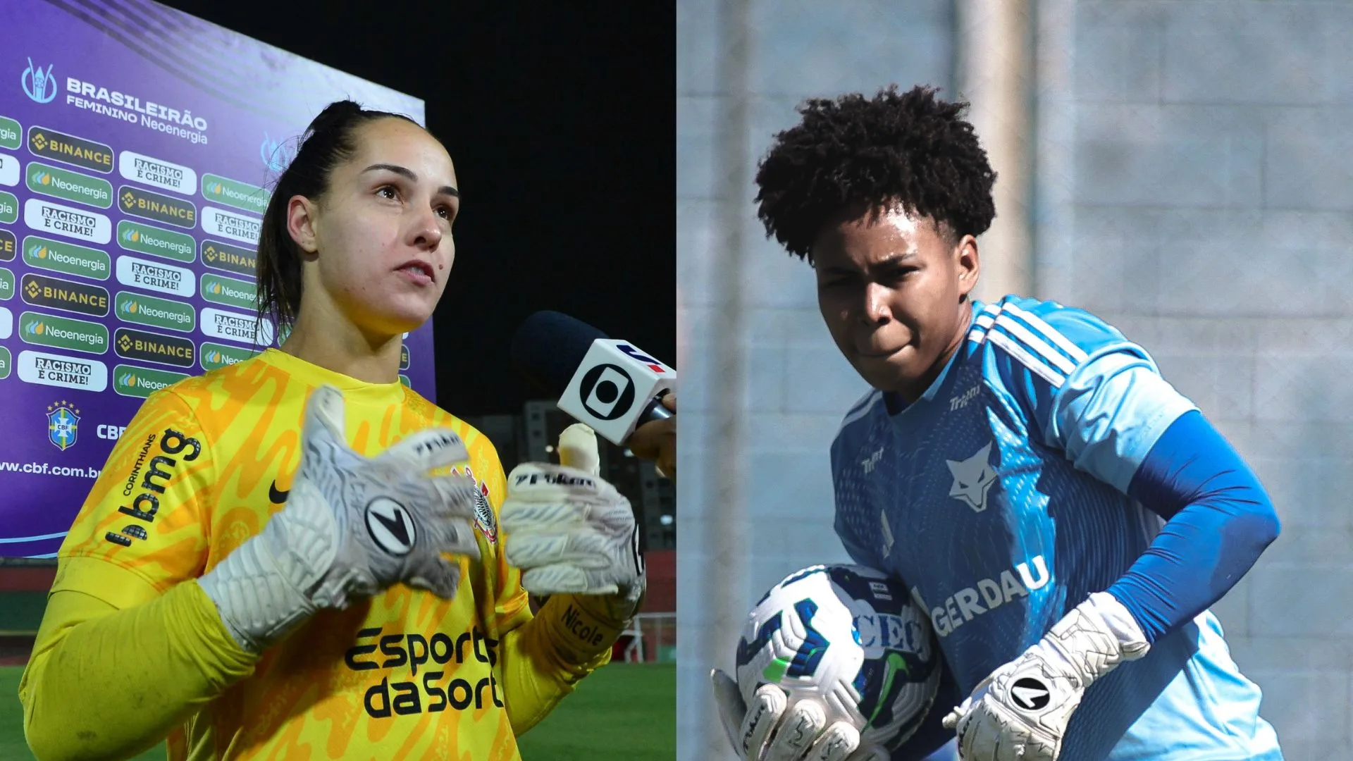 Os números de Nicole e Camila, goleiras de Corinthians e Cruzeiro no Brasileirão Feminino