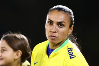 Marta pela seleção brasileira feminina