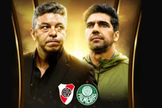 Marcelo Gallardo e Abel Ferreira