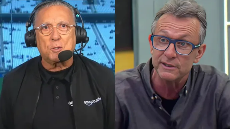 Galvão Bueno repreende Craque Neto em jogo da Copa do Brasil e torcedores do Corinthians se irritam: “Quero ver no SBT”