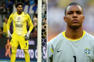 Hugo Souza pelo Corinthians e Dida pela seleção brasileira