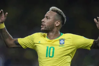 Neymar, em jogo da seleção brasileira