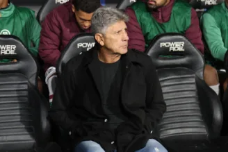 Renato Gaúcho, em jogo da Sul-Americana