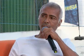 Romário, em participação no Panela SporTV