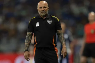 Sampaoli, em jogo do Atlético-MG no Mineirão