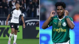 Torcedores do Corinthians comparam Gui Negão com Endrick, e palmeirenses respondem: “Algo para eles se orgulharem”