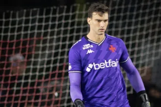 Léo Jardim em ação pelo Vasco.