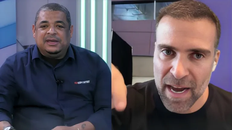 Vampeta bate boca com Pilhado ao vivo e nega declaração sobre Andreas Pereira no Palmeiras: “Seja responsável pelo que fala”