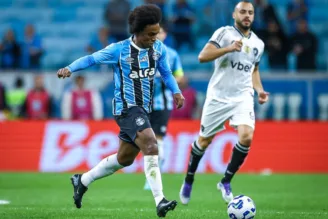Willian, em jogo do Grêmio no Brasileirão
