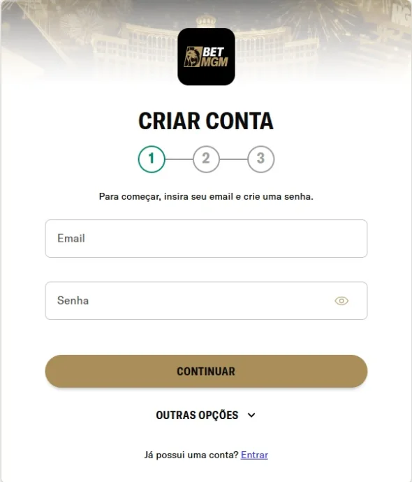 BetMGM cadastro