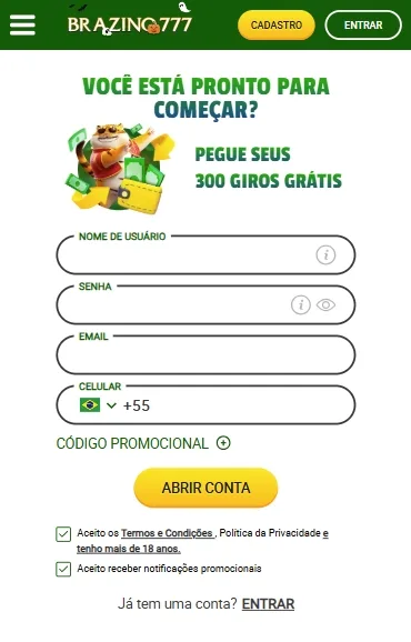 Brazino777 cadastro
