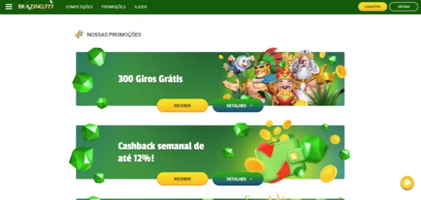 Brazino777 promoções