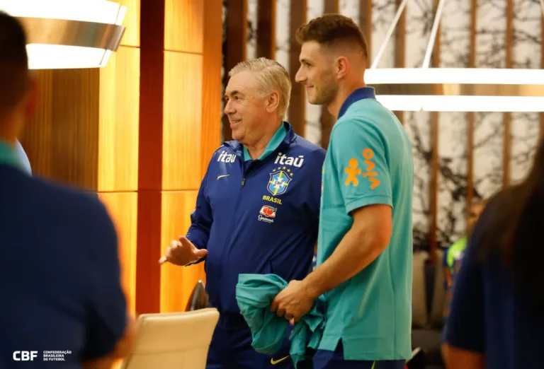 Seleção Brasileira inicia apresentação em Seul sob o comando de Carlo Ancelotti
