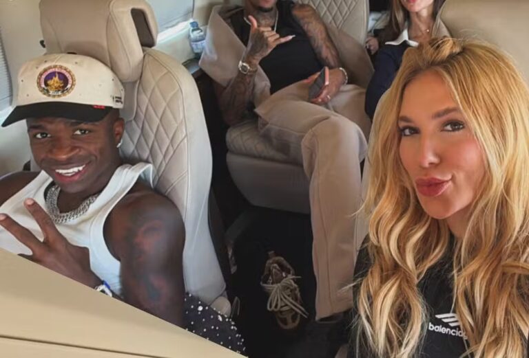 Virginia e Vini Jr. aparecem pela primeira vez juntos em foto durante voo para Madri