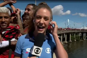 Repórter da Globo agredida por torcedor do Flamengo desabafa e ganha apoio de colegas