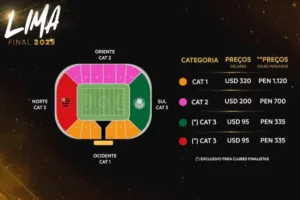 Ingressos para a final da Libertadores: venda começa hoje, pela internet