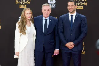 Carlo Ancelotti e Samir Xaud