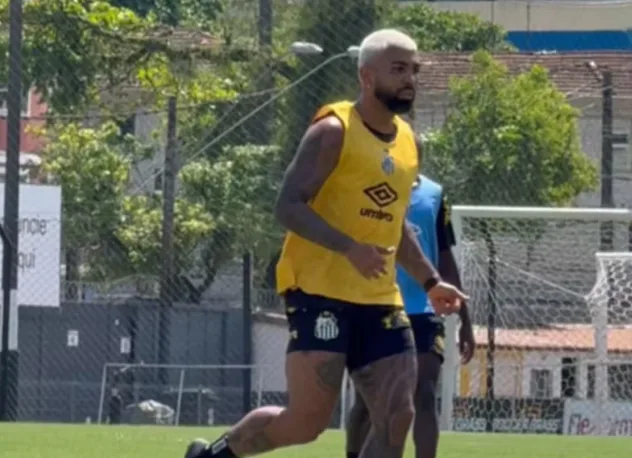 Depois do acerto, Gabigol faz o primeiro treino no Santos