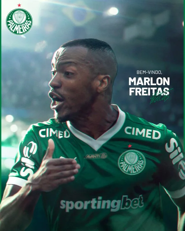 Palmeiras anuncia Marlon Freitas como primeiro reforço de 2026