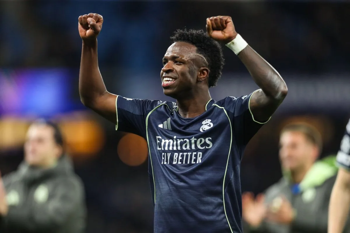 Vini Jr. marca dois, Real Madrid vence o City e avança na Champions League
