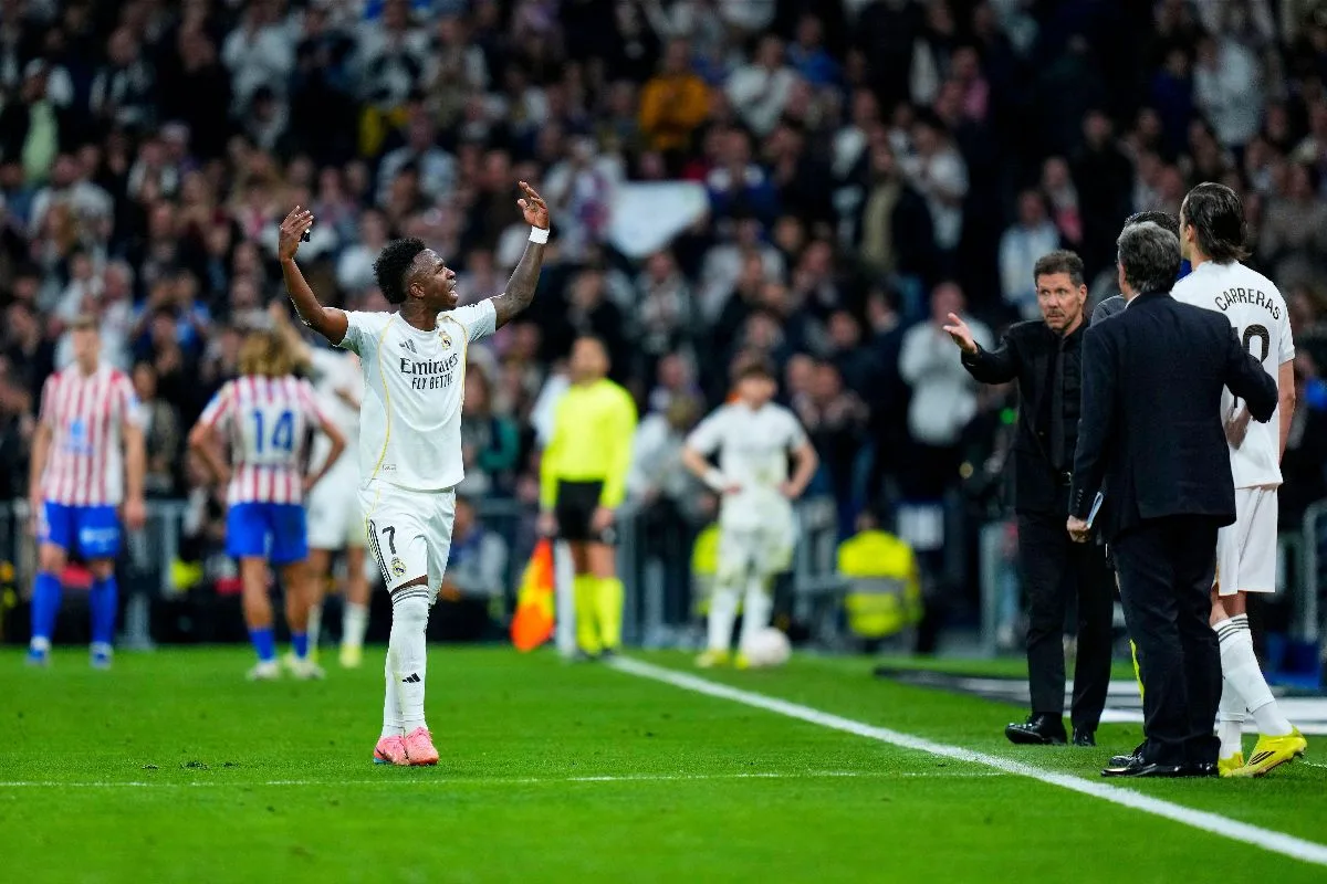 Vini Jr. provoca Simeone em clássico e aumenta tensão entre rivais