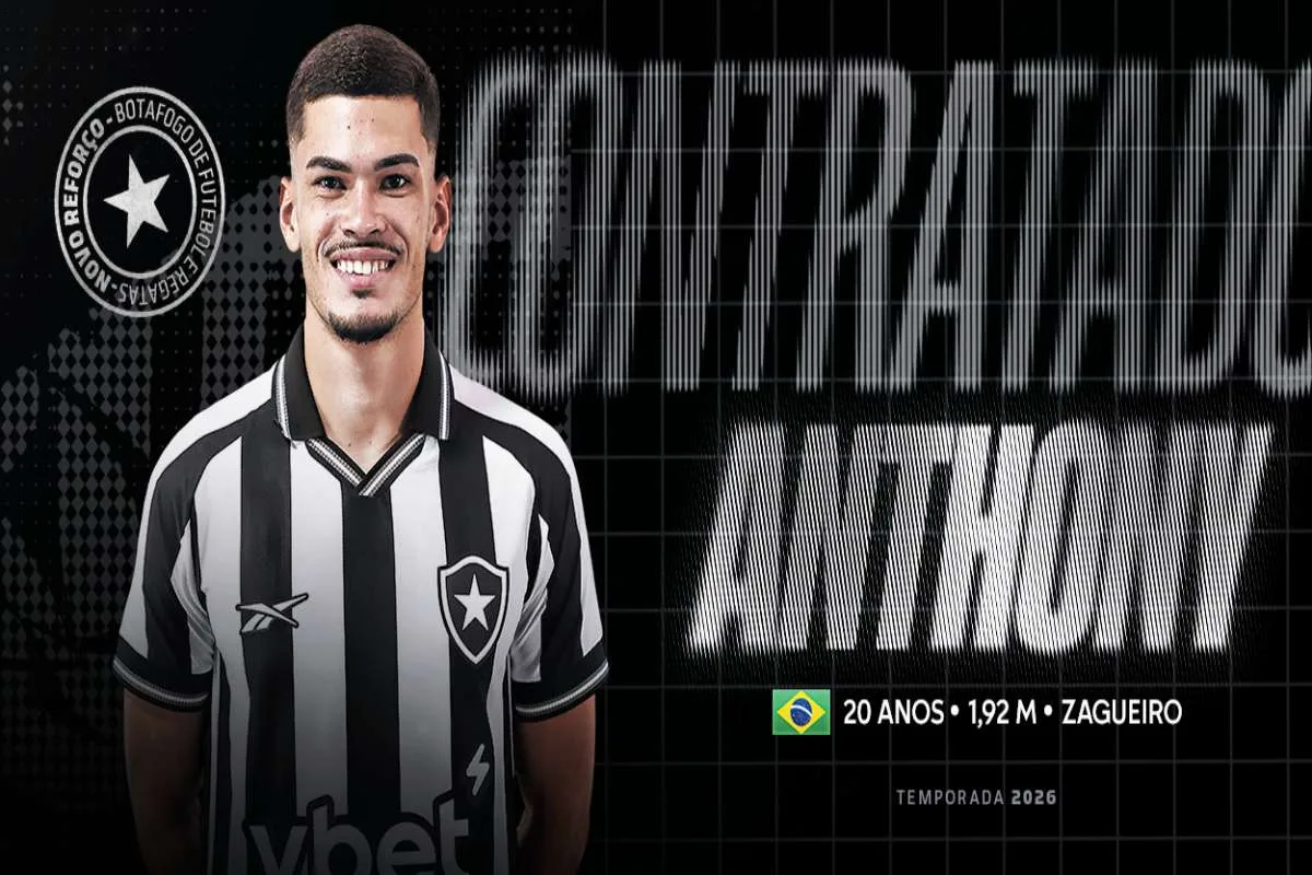 Botafogo contrata jovem zagueiro Anthony e amplia opções defensivas