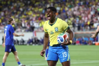 Endrick, da Seleção Brasileira