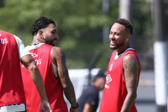 Gabigol e Neymar, do Santos
