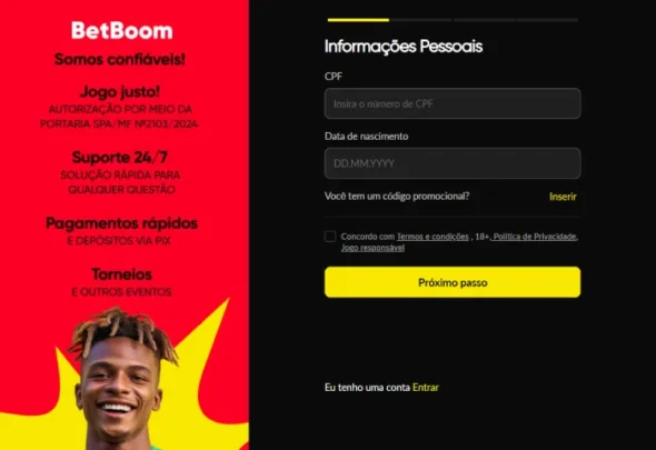 BetBoom Cadastro Copa Do Mundo 2026