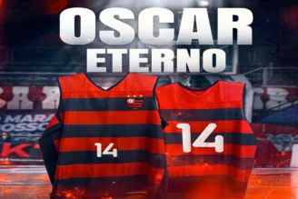 Arte divulgada pelo Flamengo