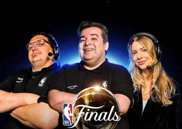 Rômulo Mendonça, Ricardo Bulgarelli e Alana Ambrósio comandam a cobertura das Finais da NBA