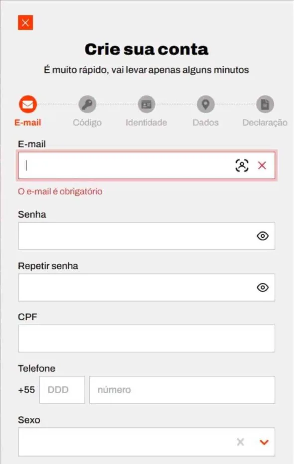 BetWarrior Criar Conta BetWarrior Cadastro