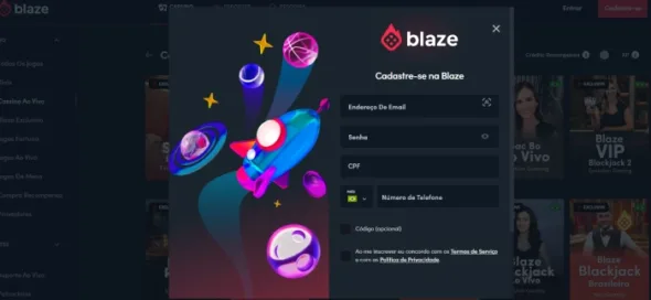 Criar Conta Blaze Blaze Brasil Cadastro