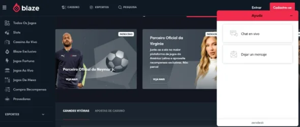 Blaze Chat Ao Vivo Blaze Suporte