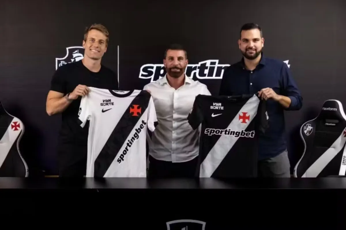 Vasco anuncia nova patrocinadora máster, que estreia neste sábado contra o Mirassol