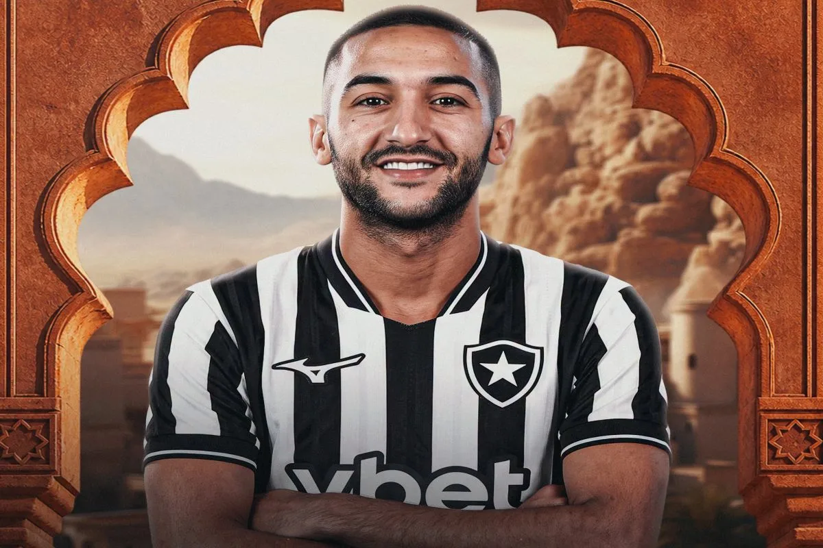 Ziyech é do Botafogo! Clube anuncia meia-atacante marroquino até 2028