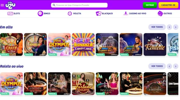 PlayUZU cassino ao vivo